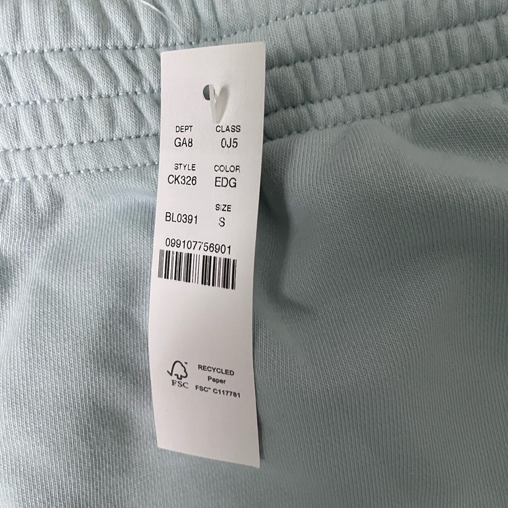 NWT! J. Crew Terry light blue boxer short with stripes
and short slit - Picture 2 of 6